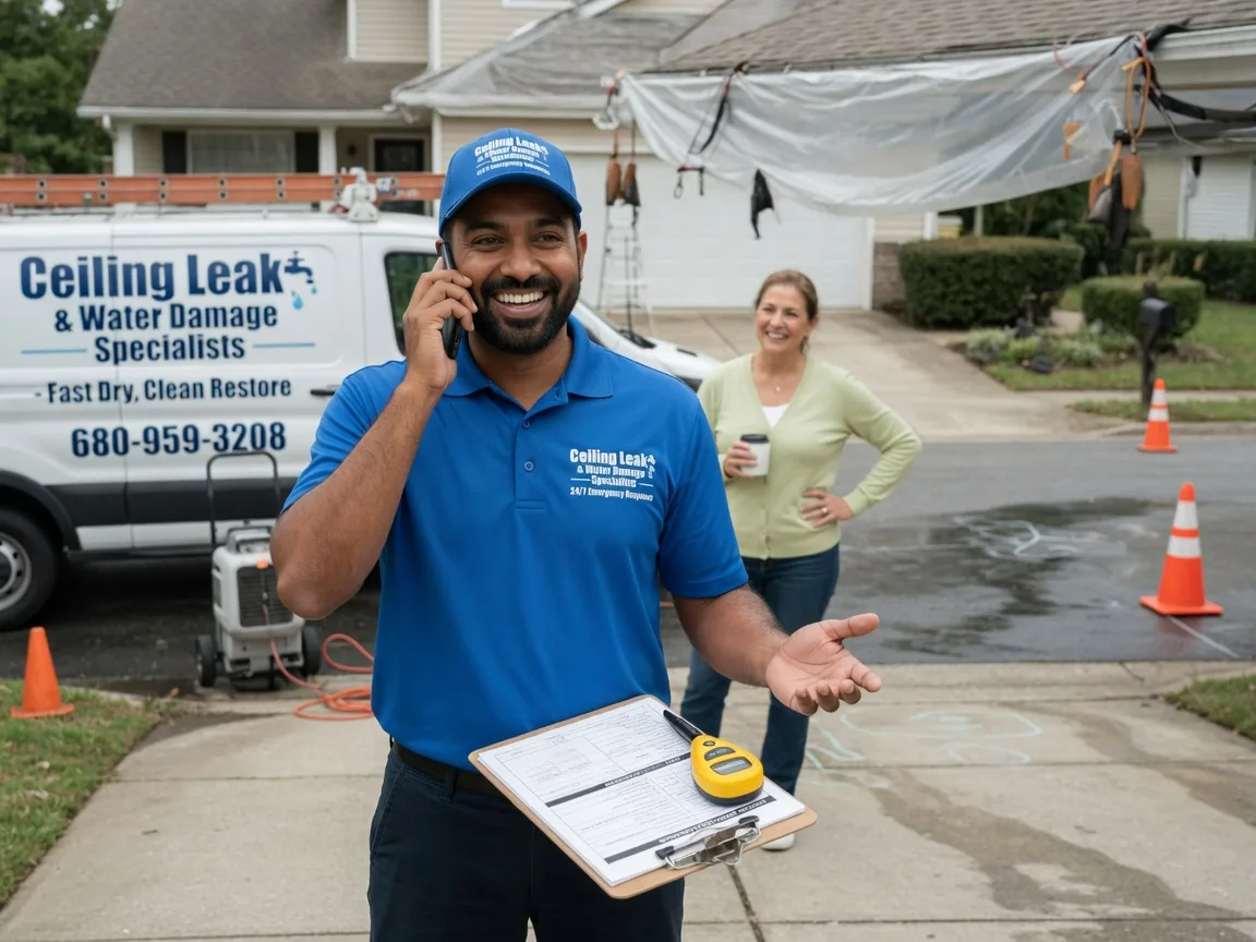 Ceiling Leak Cleanup Overland Park, KS FAQs
